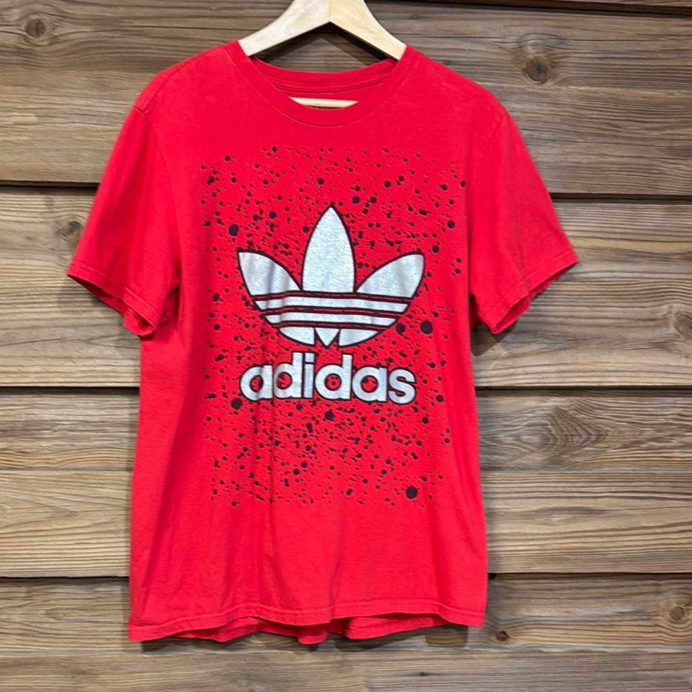 Adidas Red Graphic T-Shirt